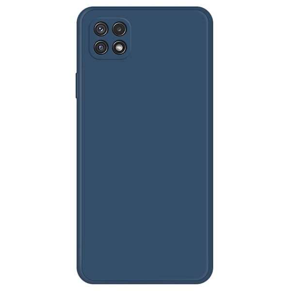 Skråt gummicover mod fald til Samsung Galaxy A22 5G - Mørkeblå Blue