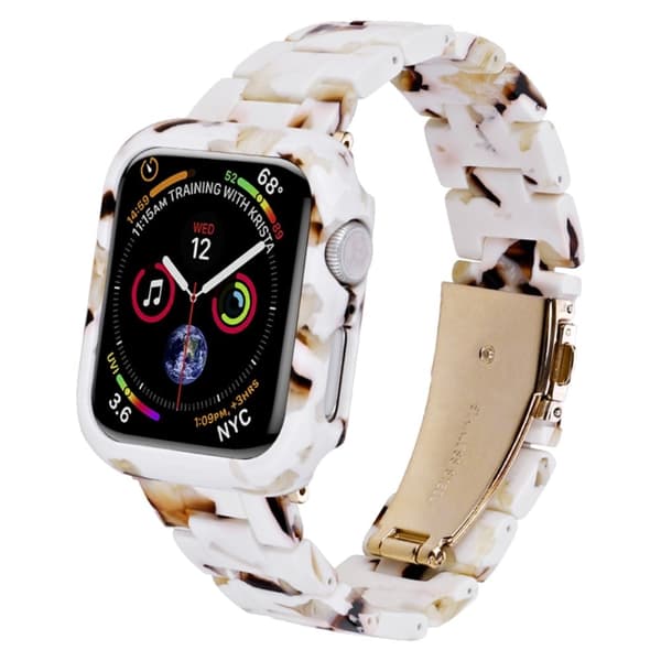 Apple Watch Series 8 (41mm) harpiksrem med cover - Nougat White