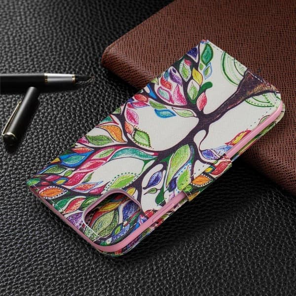 Wonderland iPhone 11 Veske - Fargelagt tre Multicolor
