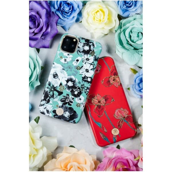Kingxbar iPhone 11 Pro Max Blossom Swarovski Veske - Kapok Red