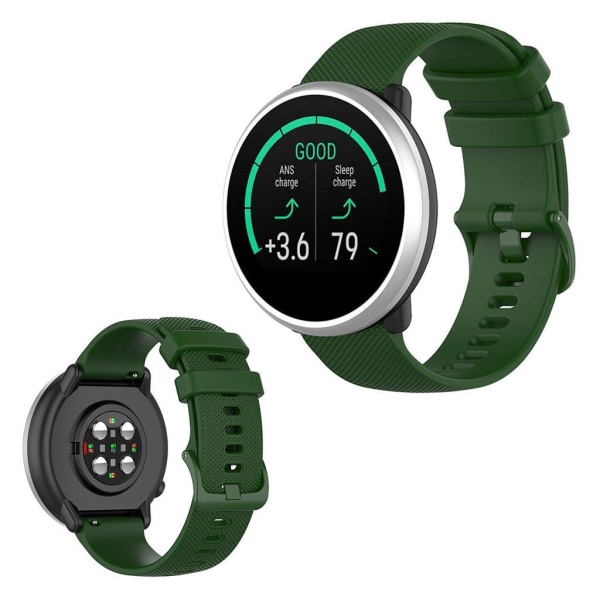 Polar Ignite / Garmin Vivomove 3 silikoninen kellonauha - Armeijan Vihreä Green