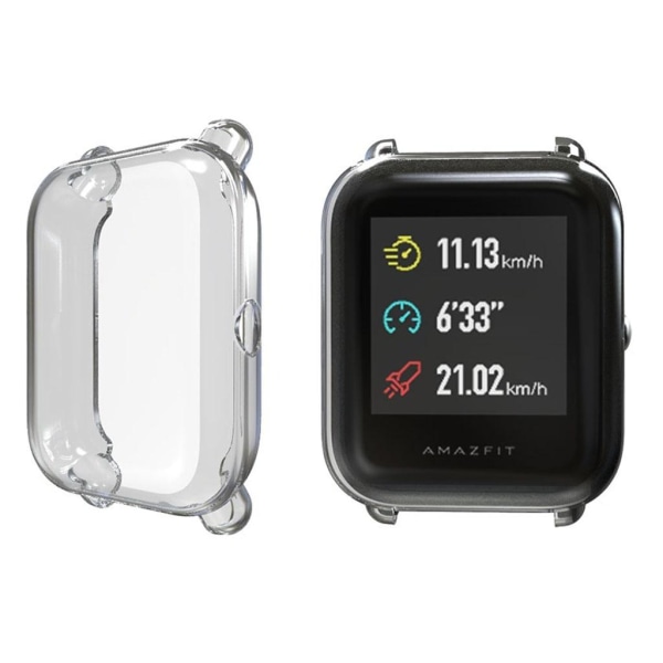 Huami Amazfit Youth hållbart silikonfodral - Transparent Transparent