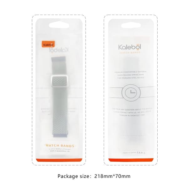 KALEBOL KLB-BZNL-001 Huawei Band 8 Armband Justerbart klockarmband i flätad nylon - Regnbåge multifärg
