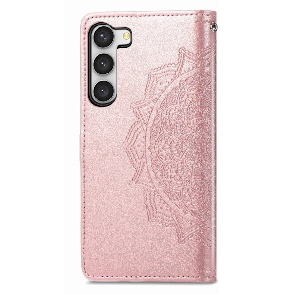 Mandala Samsung Galaxy S23 Plus Flip Fodral - Roséguld Rosa