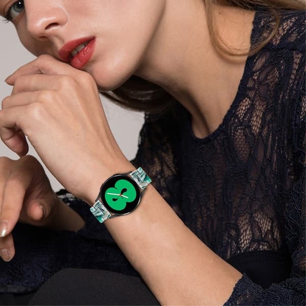20 mm glat resin urrem til Amazfit-ur - Blændende Grøn Green