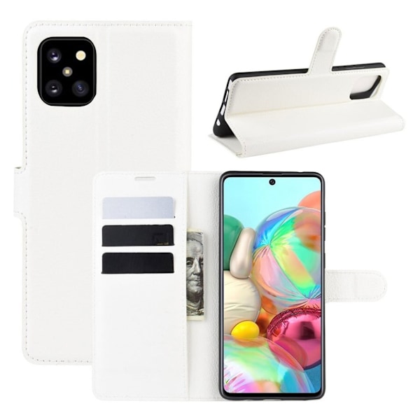 Classic Samsung Galaxy Note 10 Lite flip etui - Hvit White