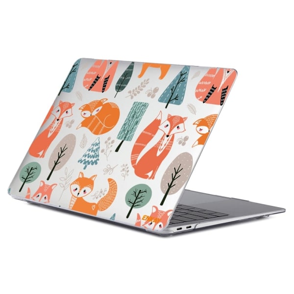 HAT PRINCE MacBook Air 13 M1 (A2337, 2020) / Retina (A2179, 2020) / M1 (A2337, 2020) söpö eläintyylinen suojus - Ketut Orange