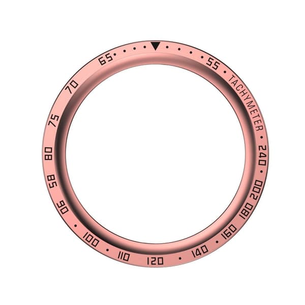 Samsung Galaxy Watch 5 Pro klockring - Roséguldring Svarta Bokstäver Rosa