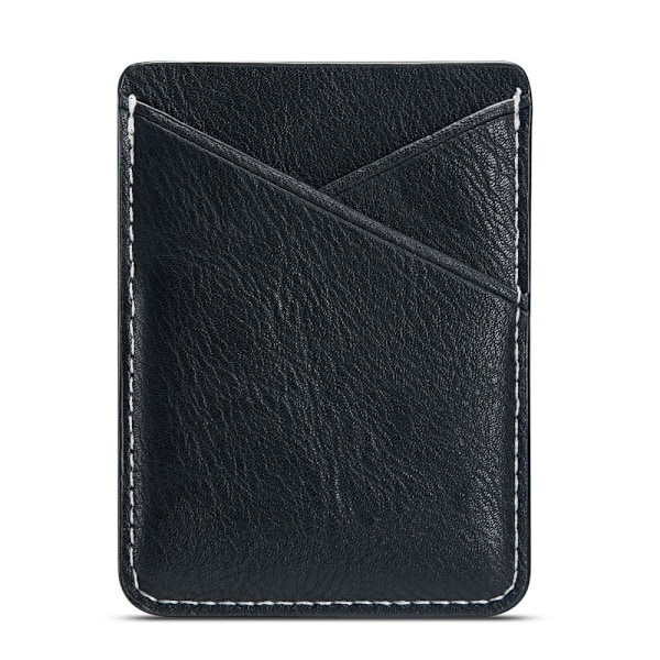MUXMA Universal kortholder i læder - Sort Black