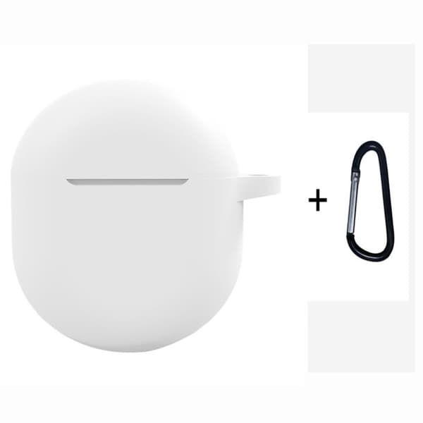 OnePlus Buds slitesterkt silikonetui - Hvit White