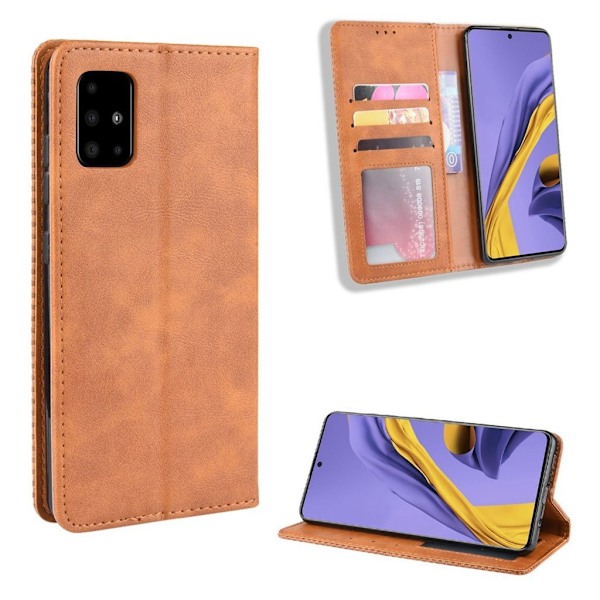 Bofink Vintage läder Samsung Galaxy A51 fodral - Brun Brun