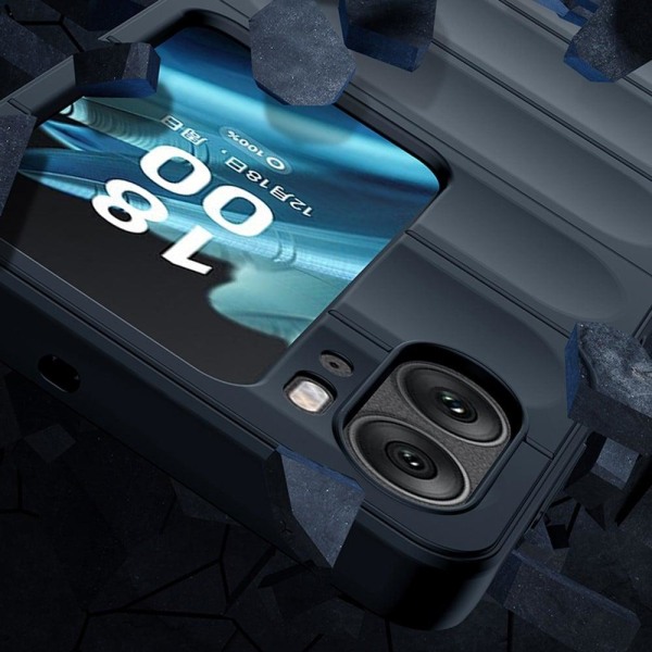 Blødt grebsformet cover til Oppo Find N2 Flip - Grøn Green