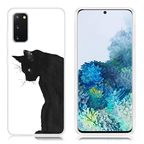 Deco Samsung Galaxy S20 skal - Katt Svart