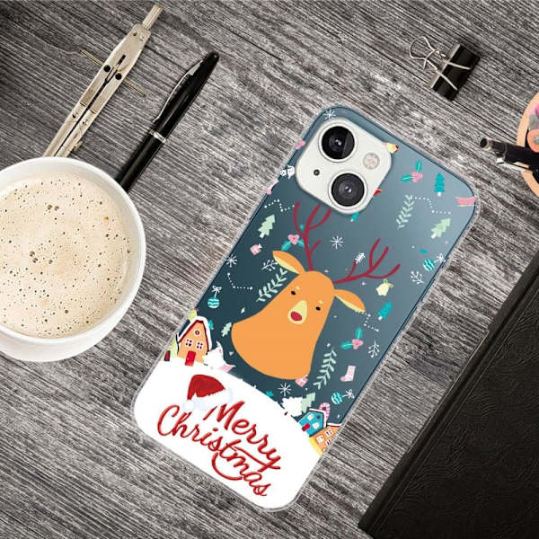Joulu iPhone 14 tapauksessa - Joulu Peura Multicolor
