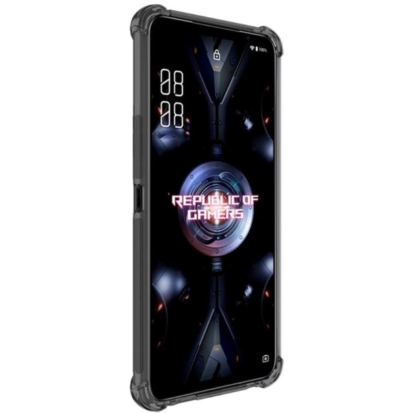 IMAK Airbag-suojus ASUS ROG Phone 5 Pro / 5 Ultimate / 5 - Läpinäkyvä Musta Transparent