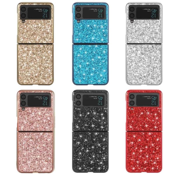 Glitter Samsung Galaxy Z Flip4 skal - Guld Guld