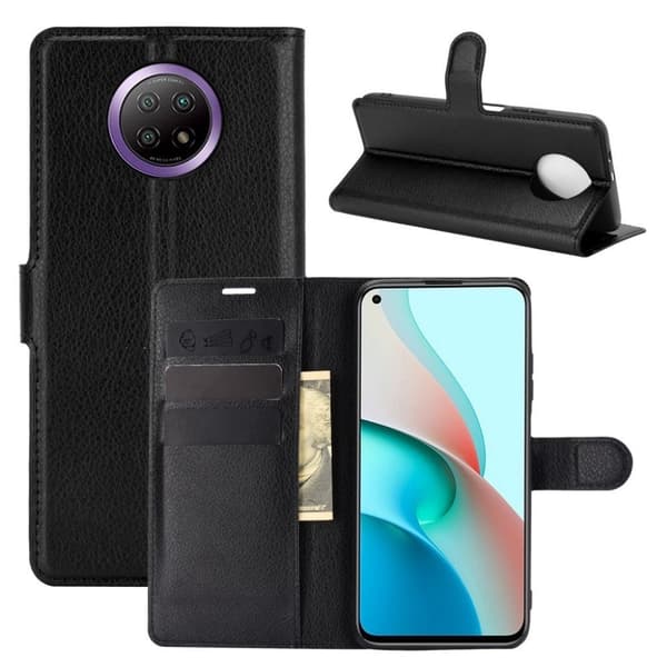 Classic Xiaomi Redmi Note 9T / Note 9 5g Flippetui - Svart Black