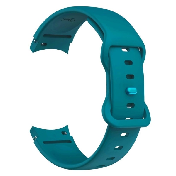 Simple Silicone watch strap for Samsung Galaxy Watch 4 - Cyan Green
