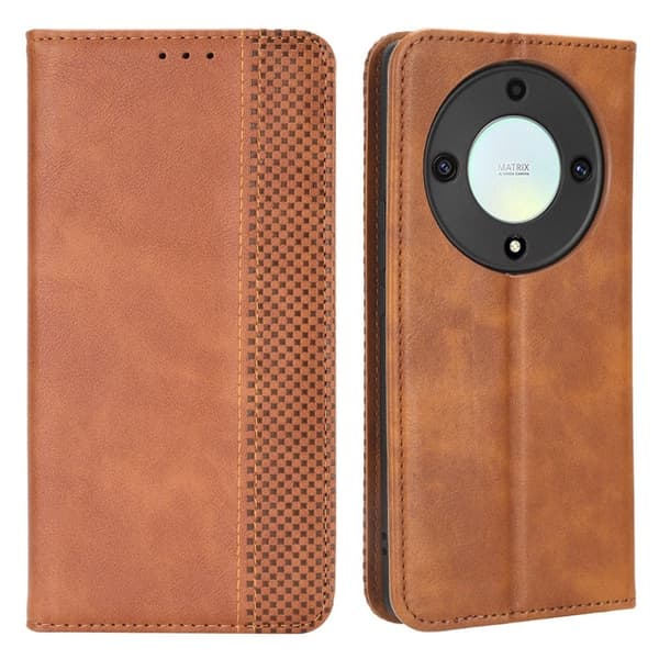 Bofink Vintage Honor Magic5 Lite / X9a / X40 Læretui - Brun Brown