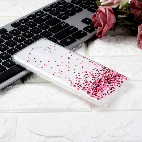 Deco Xiaomi Redmi Note 9 Pro Max / 9 Pro / 9s Etui - Fargerik Hjeter Pink
