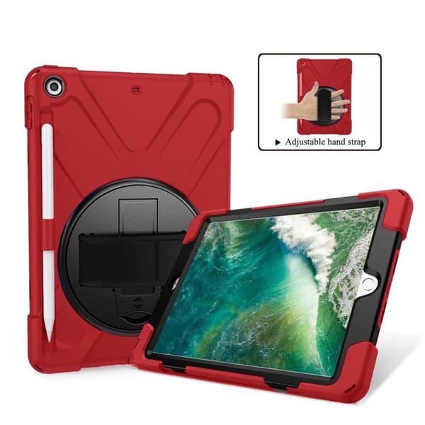 iPad (2018) 360 combo deksel  - Rød Red
