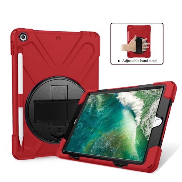 iPad (2018) 360 yhdistelmäkotelo - Punainen Red