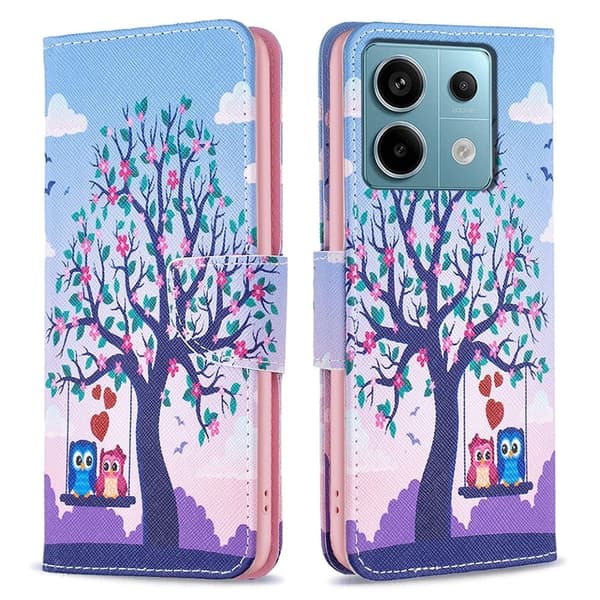 Wonderland Xiaomi Redmi Note 13 Pro 4G flip-etui - To Ugler Blue