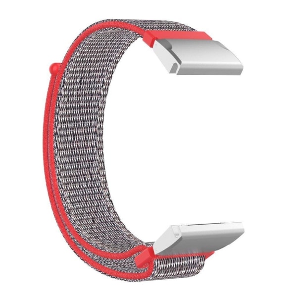 Garmin Fenix 6 / Fenix 5 nylon loop watch band - Red / Blue multifärg