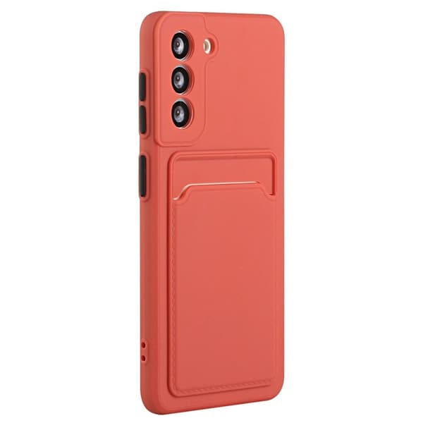 Cover med Kortholder til Samsung Galaxy S23 Fe - Rose Pink