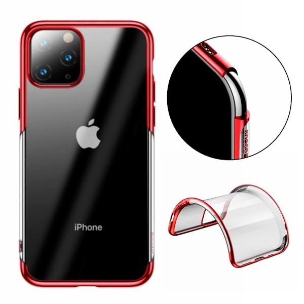 Baseus Shining - iPhone 11 Pro Maxin kansi - Punainen Red