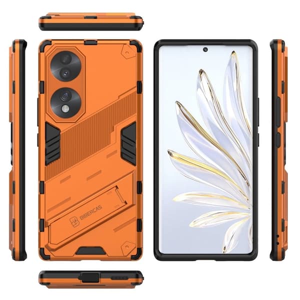 Støtsikkert hybriddeksel for Honor 70 - Oransje Orange