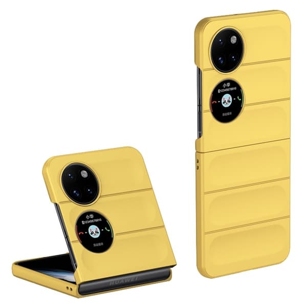 Blødt grebsformet cover til Huawei P50 - Gul Yellow