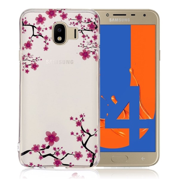 Samsung Galaxy J4 (2018) slimskal med motiv - Plommonblomma Rosa