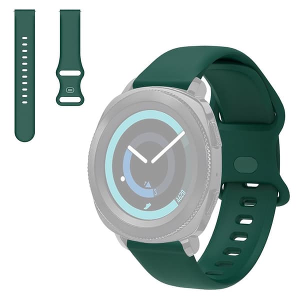 22 mm universal klockarmband i silikon - Militärgrön Grön