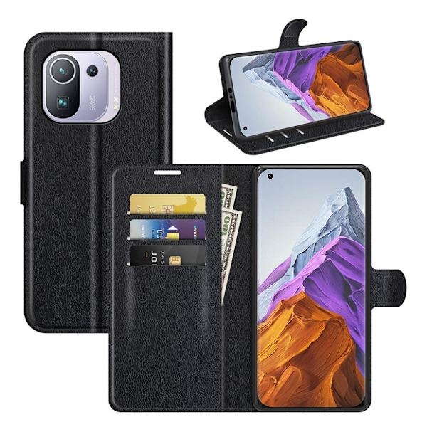 Classic Xiaomi Mi 11 Pro Flip Etui - Sort Black