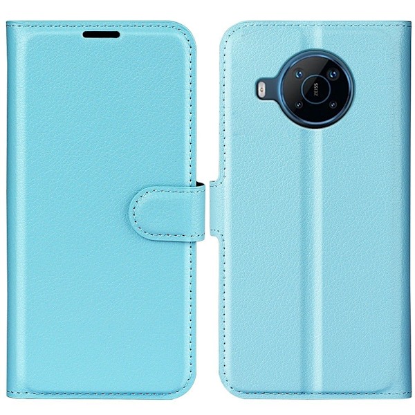 Klassisk Motorola Moto E30 flip etui - Blå Blue