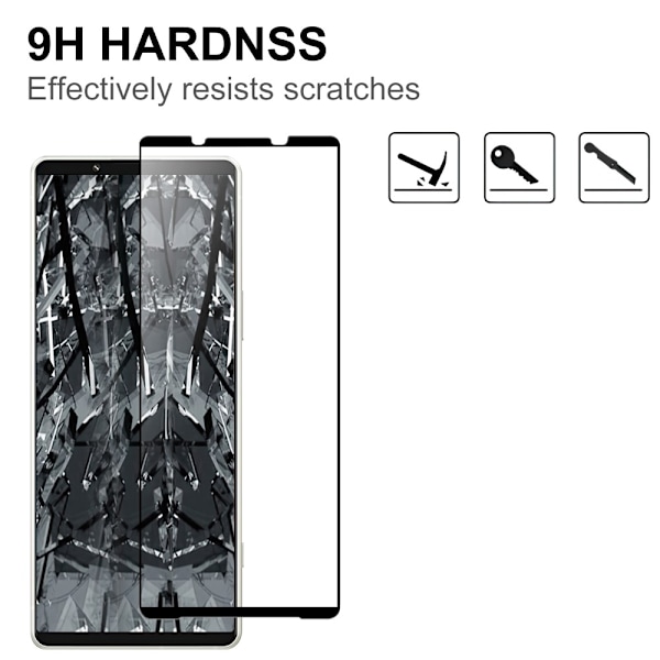 Sony Xperia 1 V kosketusherkkä ja temperoitu suojalasi Transparent