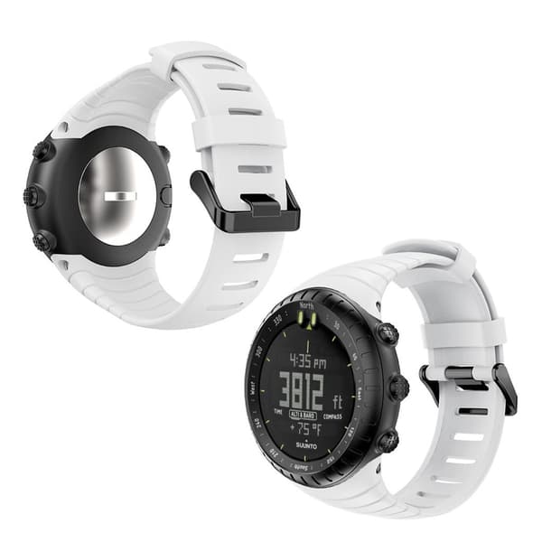 Suunto Core slitstarkt klockarmband i silikon - Vit Vit