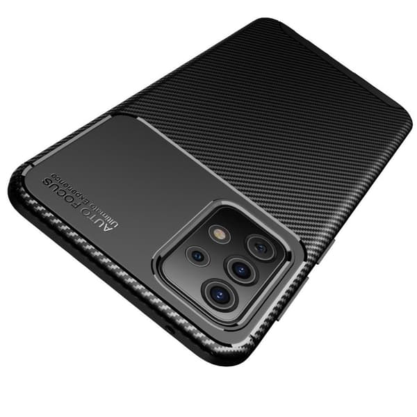 Carbon Shield Samsung Galaxy A52 5G kotelot - Musta Black