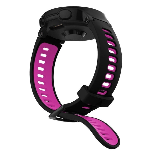 Garmin Forerunner 735XT / 220 / 230 / 235 / 620 / 630 hållbar silikon klockarmband - svart / Rose Svart