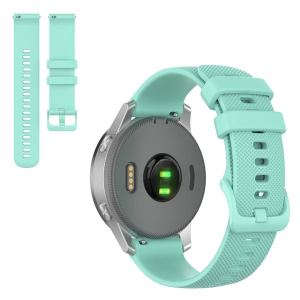 Garmin Venu 2S / Vivoactive 4S / Vivomove 3S solid color watch band - Cyan Grön