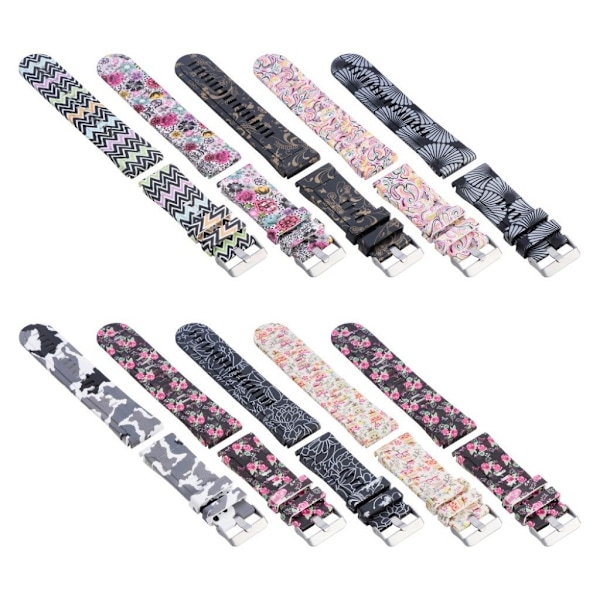 Armbånd til Garmin ure - Unik blomst Multicolor