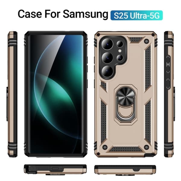 Bofink Combat Samsung Galaxy S25 Ultra deksel - Gull Gold