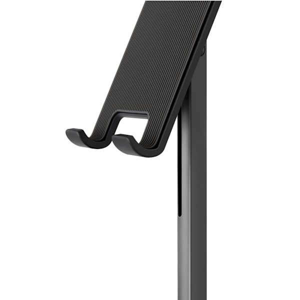 Universal vinkeljusterbar telefon- og tabletholder - Mørkegrå Silver grey