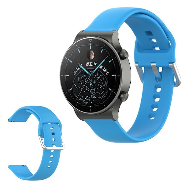 Universal comfortable silikone rem - Sky blå Størrelse: L Blue
