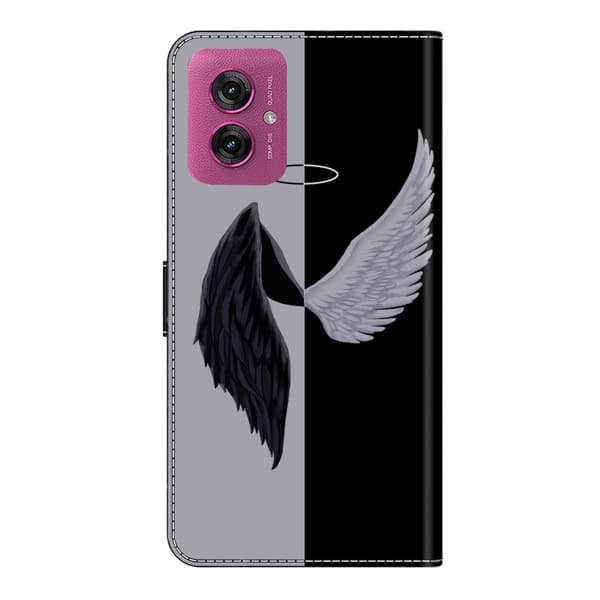 Wonderland Motorola Moto G55 flip etui - Sort / Sort Black
