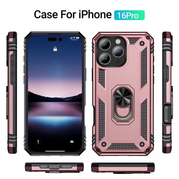 Bofink Combat iPhone 16 Pro cover - Rødguld Pink