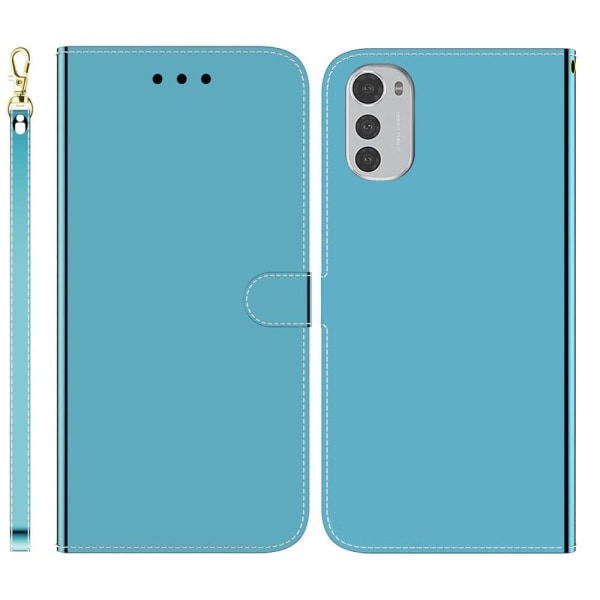 Mirror Motorola Moto E32 fodral - Blå Blå