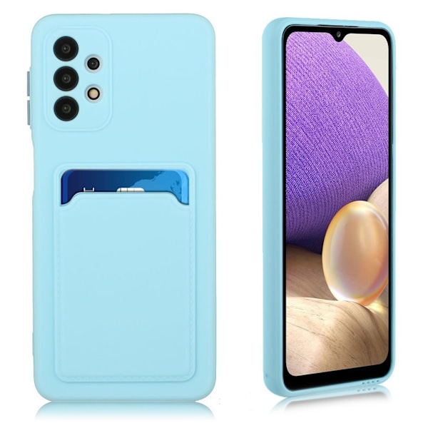 Samsung Galaxy A32 5G skal med korthållare - Blå Blå
