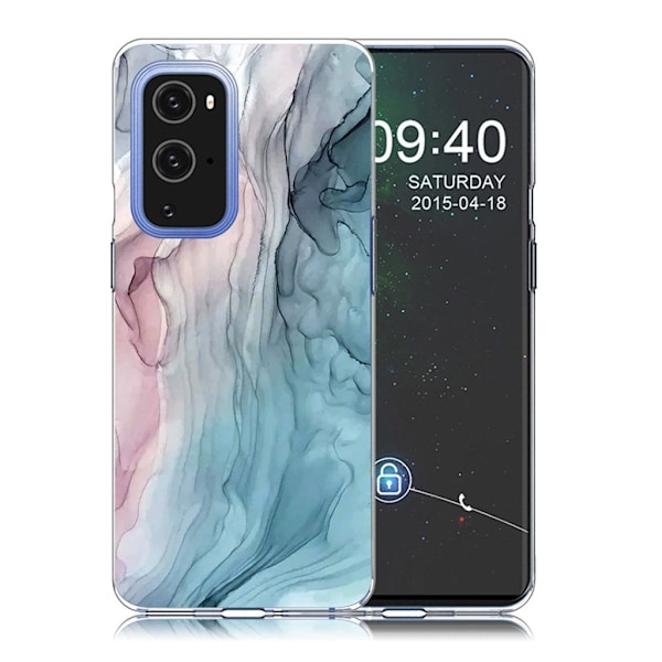 Marble design OnePlus 9 Pro kotelot - Ruusu / Sininen Marmori Multicolor